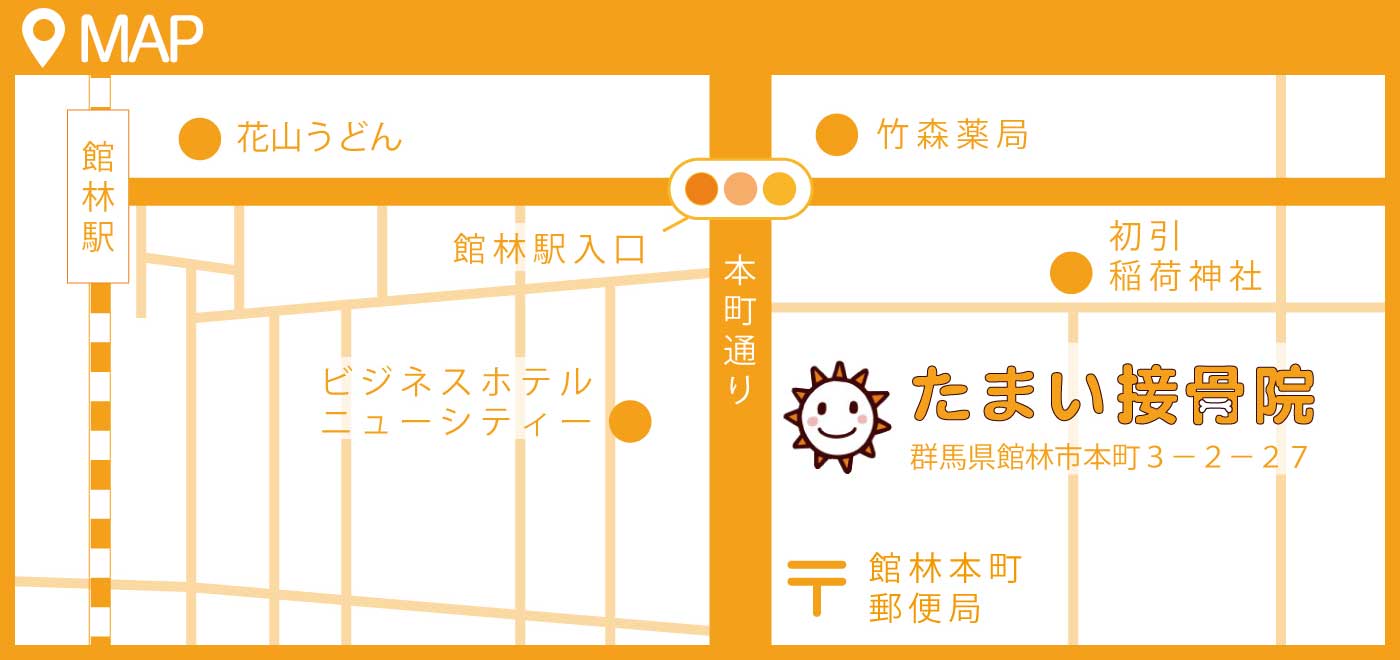 たまい接骨院アクセスマップ